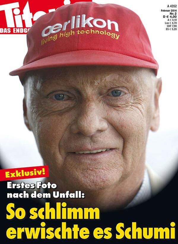 "So schlimm erwischte es Schumi", titelt das Satireblatt in seiner jüngsten Ausgabe. "Völlig pietätlos", sagt dazu Niki Lauda, der auf dem Cover als Unfallopfer dargestellt wird. "Wer druckt bitte so einen Schwachsinn?", fragt die heimische Formel-1-Legende, die 1976 einen schweren Unfall überlebte.