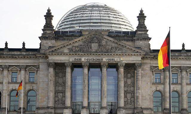 The Reichstag building, seat of the Bundestag, the German lower house of parliament, is pictured in Berlin