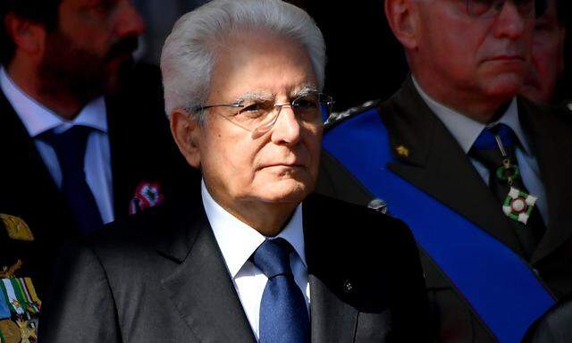 Italiens Staatspräsident Sergio Mattarella.