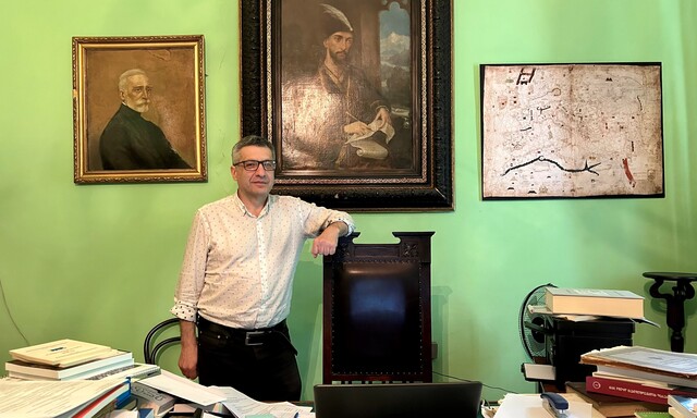 Lasha Bakradze in seinem Arbeitszimmer.