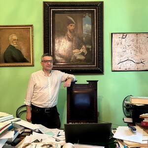 Lasha Bakradze in seinem Arbeitszimmer.