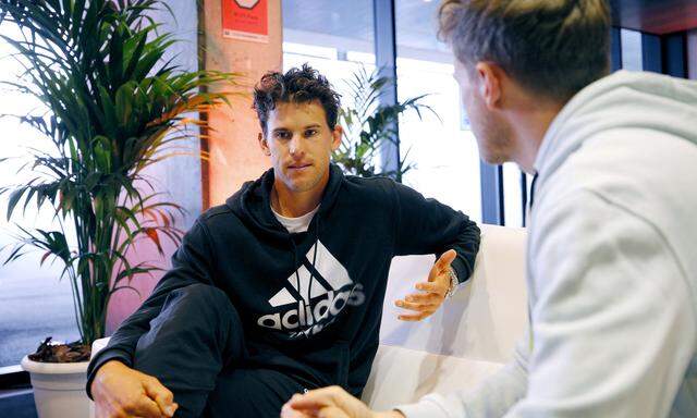 Interviewtermin in Madrid: Am Tag nach der Auftaktniederlage gegen Andy Murray nahm sich Dominic Thiem für die „Presse am Sonntag“ Zeit.  