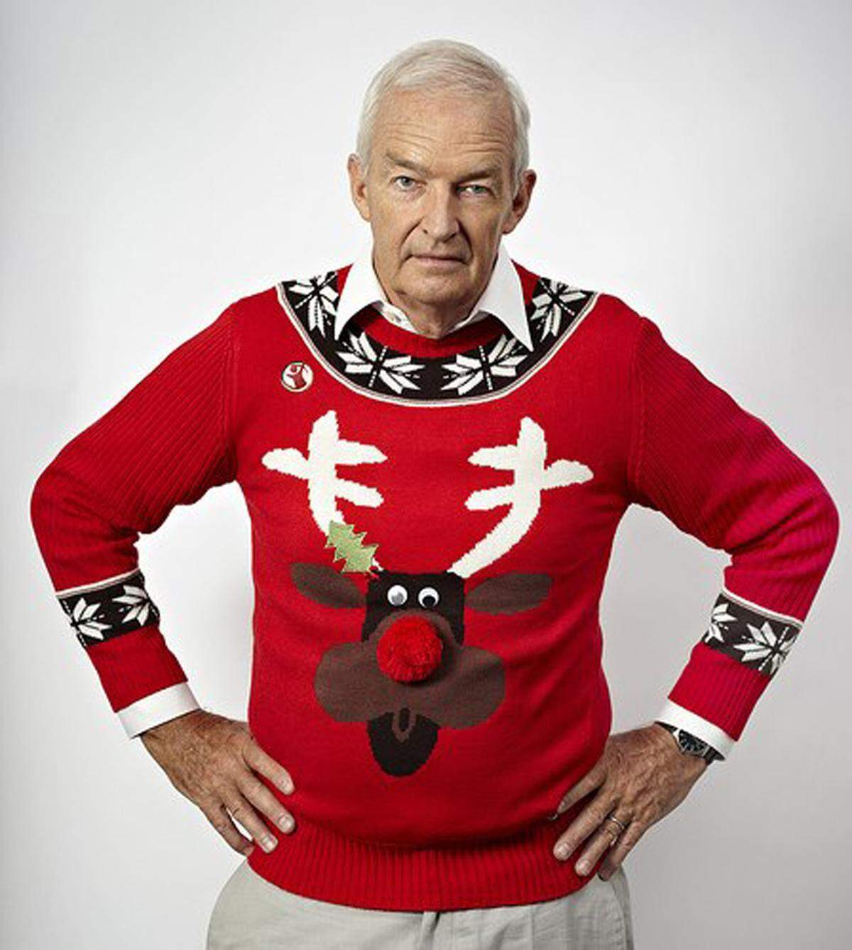 Pullover mit Rentiermotiven, Weihnachtskugeln und Elfen erfreuen sich in der Weihnachtszeit in den USA, aber auch in Großbritannien äußester Beliebtheit.