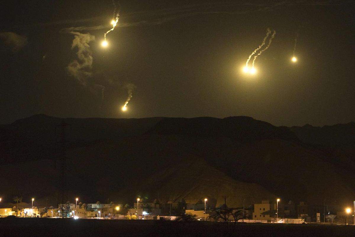 In der Nacht nach den Attacken attackierte die israelische Luftwaffe Ziele im Gazastreifen.