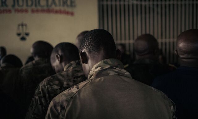 Der Ostkongo gilt als eine der gefährlichsten und instabilsten Regionen der Welt. Auf dem Foto ist eine Anhörung vor dem Militärgericht zu sehen, nachdem das Militär eine Demonstration gegen die UN-Mission gewaltsam aufgelöst hatte. Über 40 Menschen wurden dabei getötet. (Archivbild)