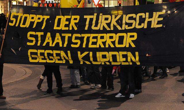 Archivbild aus dem Jahr 2011: Kurden-Demonstration in Wien.