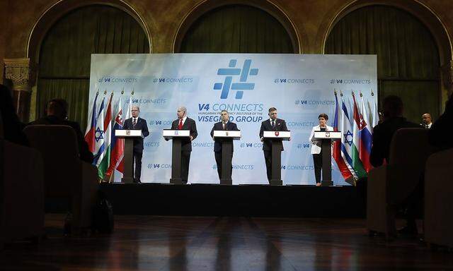Die Regierungschefs der vier Visegard-Staaten trafen sich in Ungarn mit dem israelischen Ministerpräsidenten.
