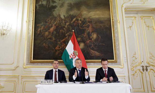 Beim Wien-Besuch 2015 stellte sich Orbán den Journalisten. Dieses Mal sind Medien unerwünscht. 