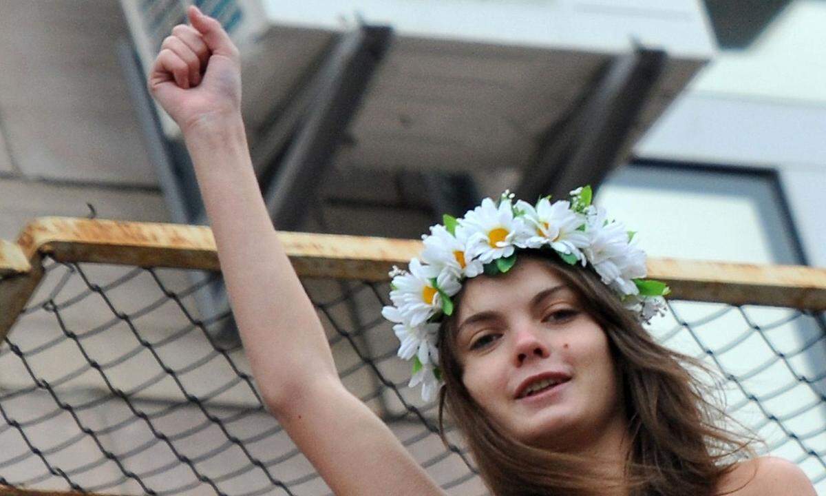 Oksana Schatschko Ukrainische Mitbegründerin der Frauenrechtsgruppe Femen, 31.