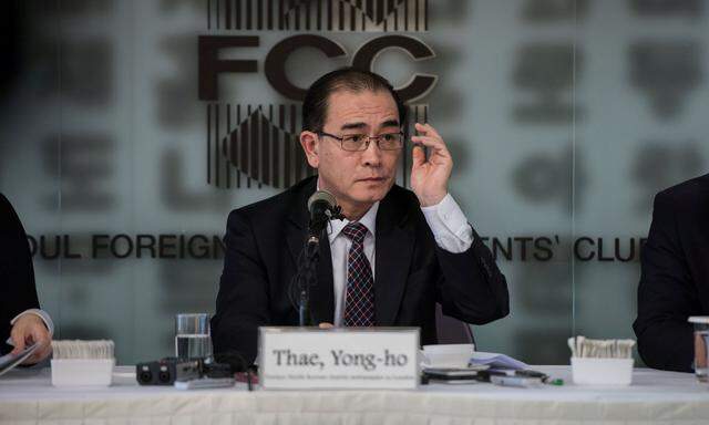 Der frühere nordkoreanische Vize-Botschafter in London, Thae Yong Ho