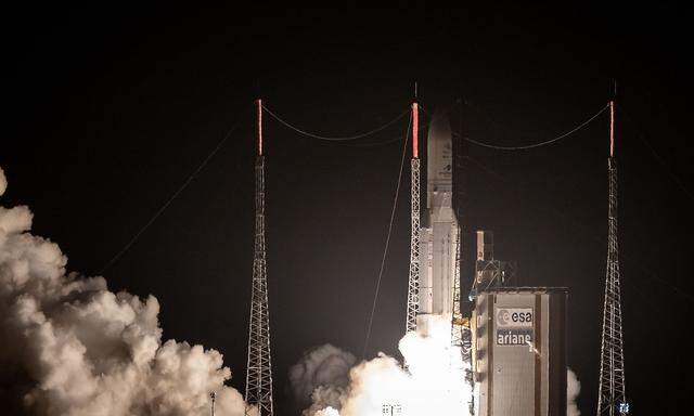 Eine Ariane 5-Rakete brachte die ESA-Mission zum Merkur am 19. Oktober 2018 in Französisch-Guyana ins Weltall.