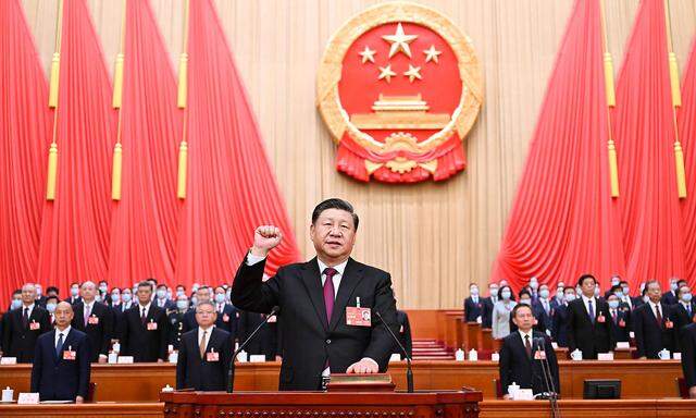 (230310) -- BEIJING, March 10, 2023 -- Xi Jinping, newly elected president of the People s Republic of China (PRC) and c