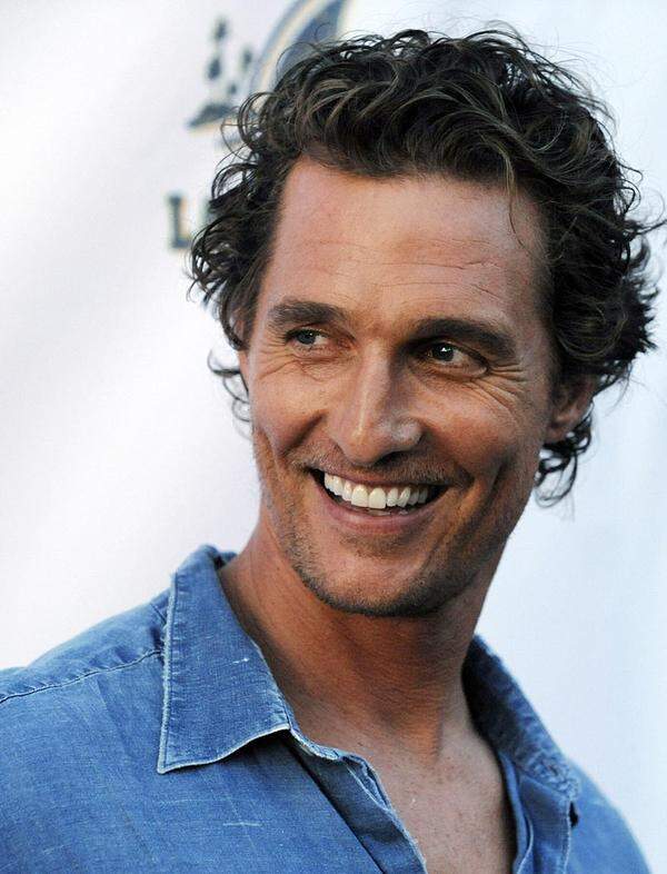Matthew McConaughey schaffte es 2005 mit den Filmen "Sahara – Abenteuer in der Wüste " und "Das schnelle Geld" an die Spitze der Liste.