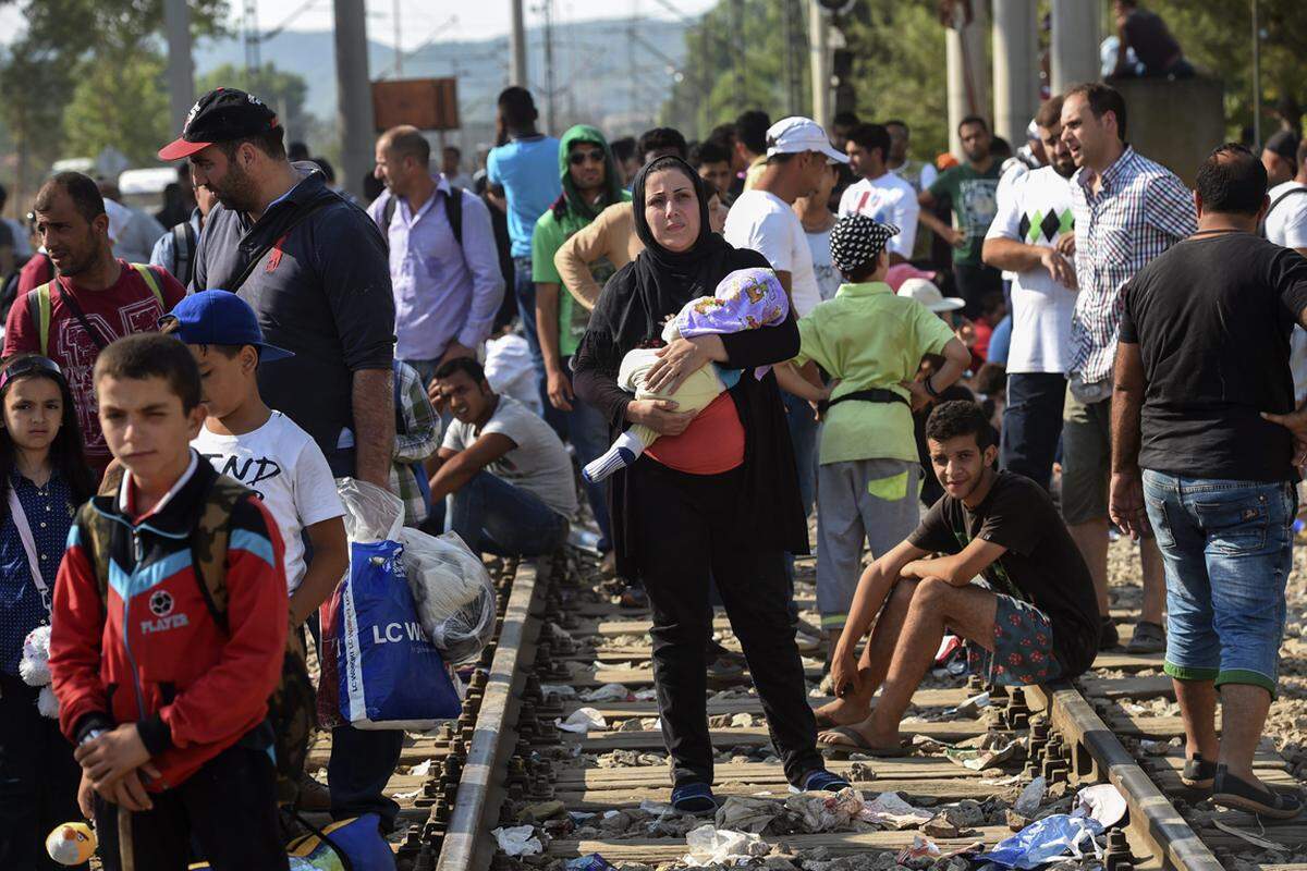 Mazedonien liegt auf der derzeit meist frequentierten Flüchtlingsroute in Richtung Schengenraum. An der griechisch-mazedonischen Grenze sind die Zustände prekär - für Flüchtlinge und Sicherheitskräfte.