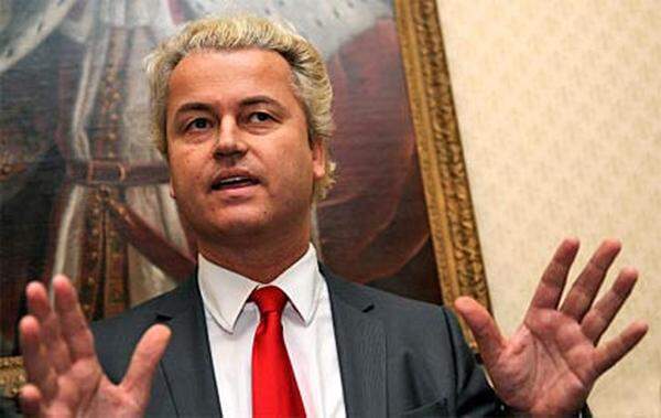 "Zum ersten Mal haben sich Menschen in Europa der Islamisierung widersetzt." Die Holländer würden genauso abstimmen wie die Schweizer, sagte der Vorsitzende der niederländischen Partei für die Freiheit (PVV), Geert Wilders.