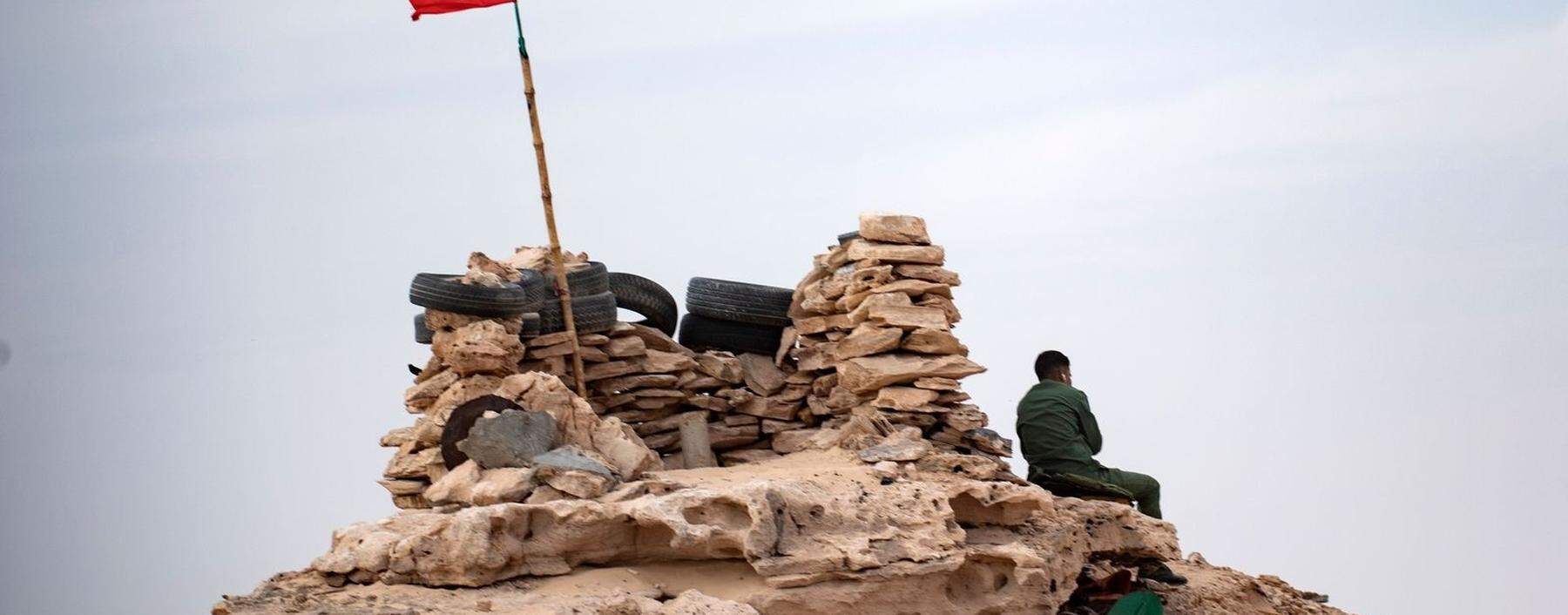Militärposten in der Westsahara. Die Kämpfe zwischen Marokkos Armee und der Polisario könnten wieder aufflammen.