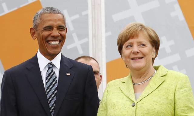 Barack Obama und Angela Merkel in Berlin.