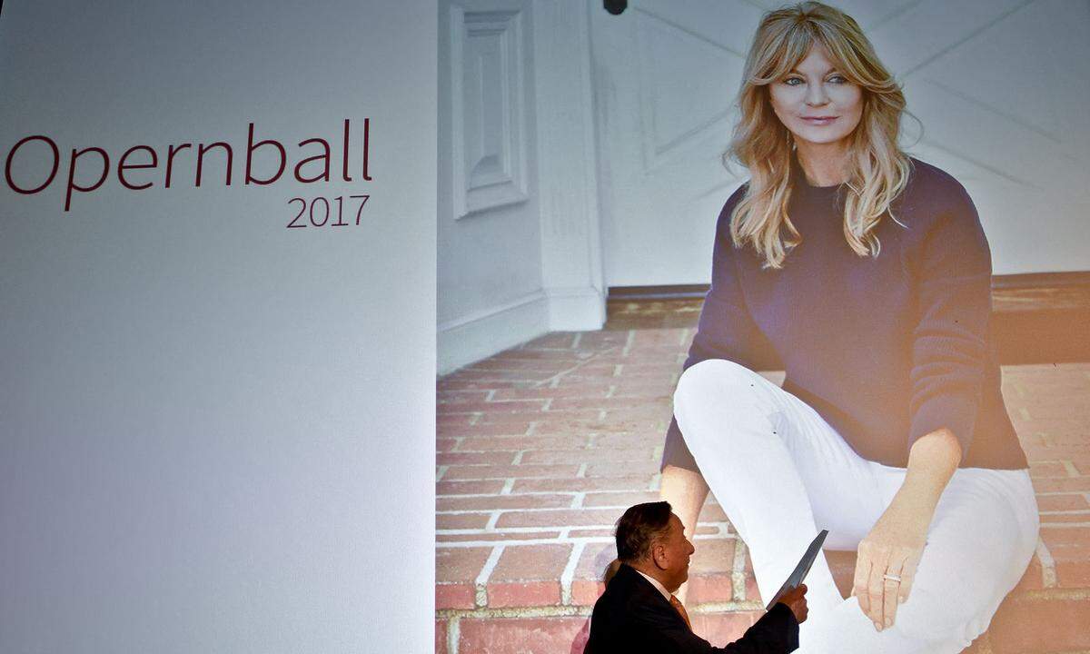 2017 war es "der schönste Opernball" für Richard Lugner. Mit seinem Gast, der US-Schauspielerin Goldie Hawn, war Lugner derartig glücklich, dass er durchgehend strahlte.  