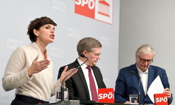 SPOe BUNDESPARTEIPRAeSIDIUM: RENDI WAGNER / DEUTSCH / MATZNETTER