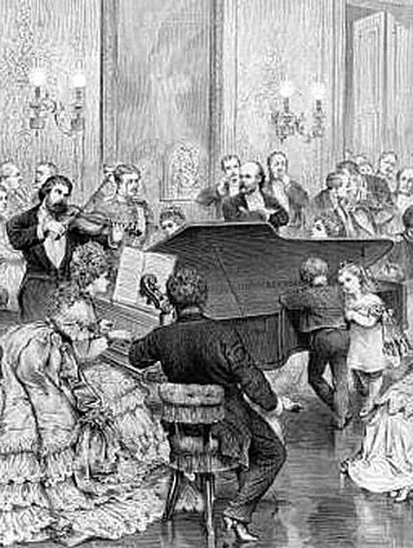 Deshalb fand der erste "Ball in der Hofoper" im Musikverein statt. 1877 gab es dann das kaiserliche Einverständnis zur "Soirée" im neuen Opernhaus, allerdings mit einer Einschränkung: Tanz war tabu.