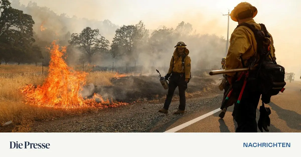Waldbrand ist sechstgrößtes Feuer in Kaliforniens Geschichte ...