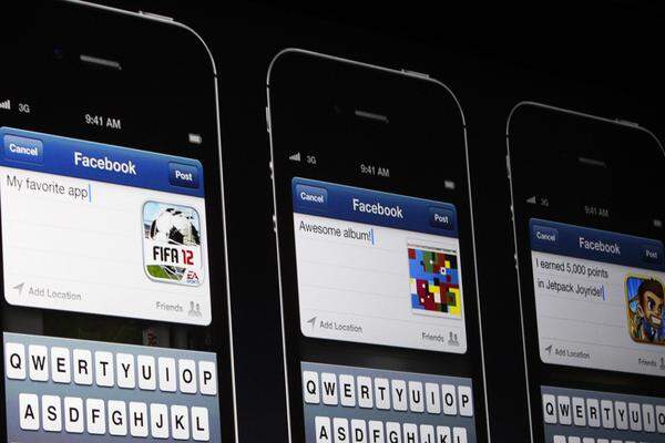 In iOS 6 wird Facebook integriert sein wie das bereits mit Twitter der Fall ist.