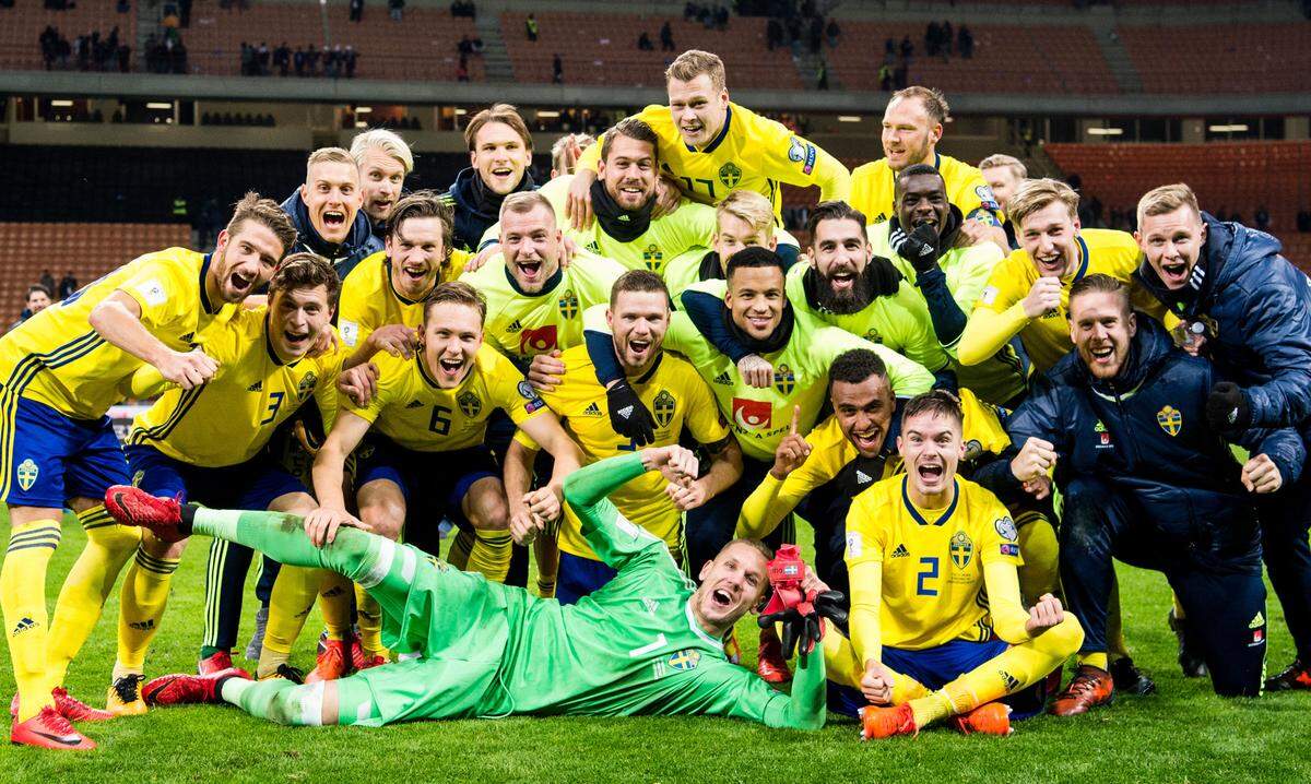 Schweden feiert die Sensation in der WM-Qualifikation.