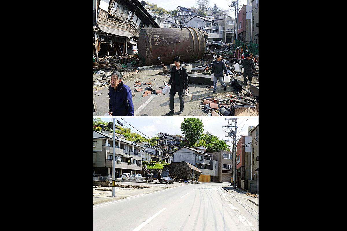 Als wäre nichts passiert. In diesem Teil von Kesennuma sind kaum mehr Spuren des Tsunamis sichtbar.