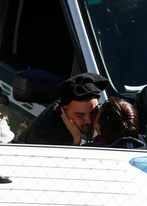 Julen´s parents Jose and Victoria are comforted by the Subdelegate Spanish government Maria Gamez after they left the area where Julen fell into a deep well in Totalan