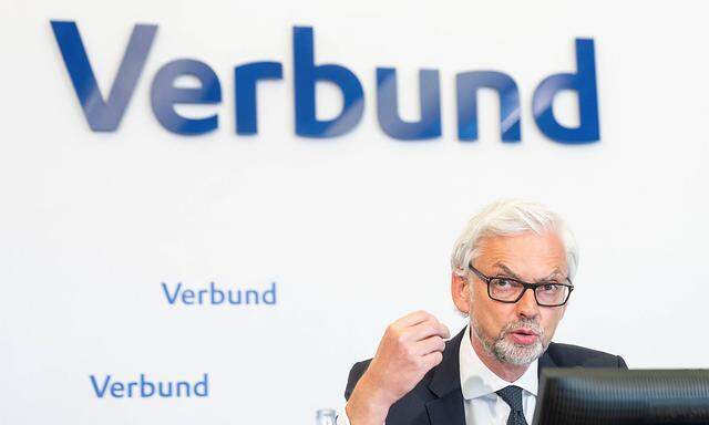 20210729 Result 1st half-year of Verbund AG VIENNA, AUSTRIA - JULY 29: CEO of Verbund AG Michael Strugl at the presentat