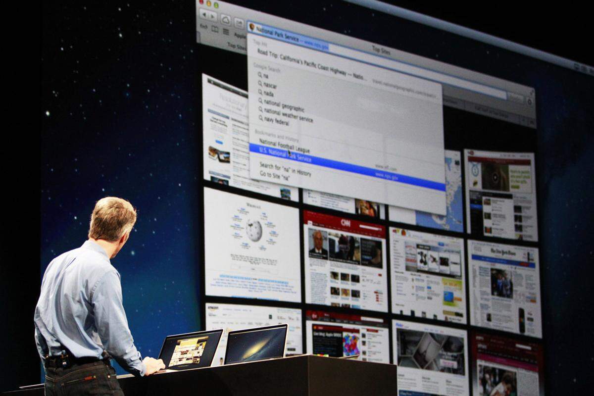 Mit dem nächsten Mac OS X "Mountain Lion" kommt auch ein neuer Safari-Browser.