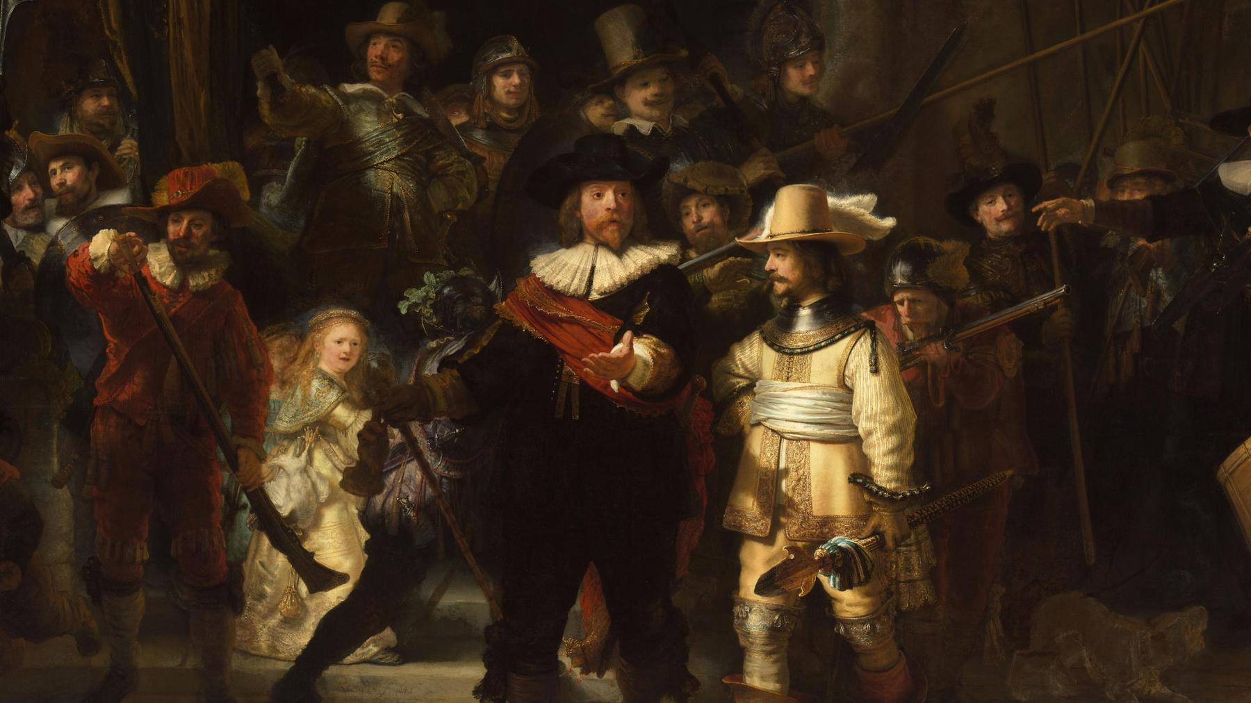Rembrandt malte den Hund in der „Nachtwache“ ab