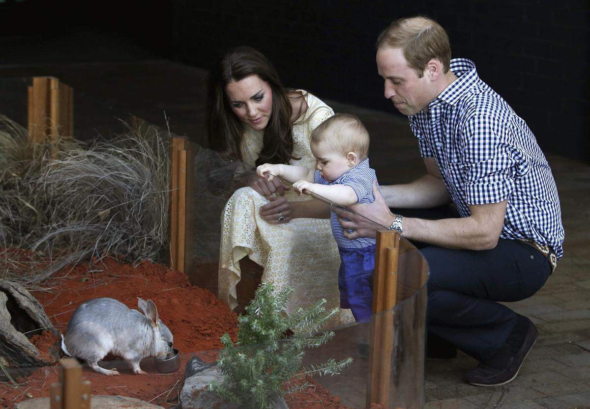 Prinz William, Herzogin Catherine und Sohnemann George feierten Ostern im Zuge ihrer Australienreise. Für die drei ging es in den Zoo.