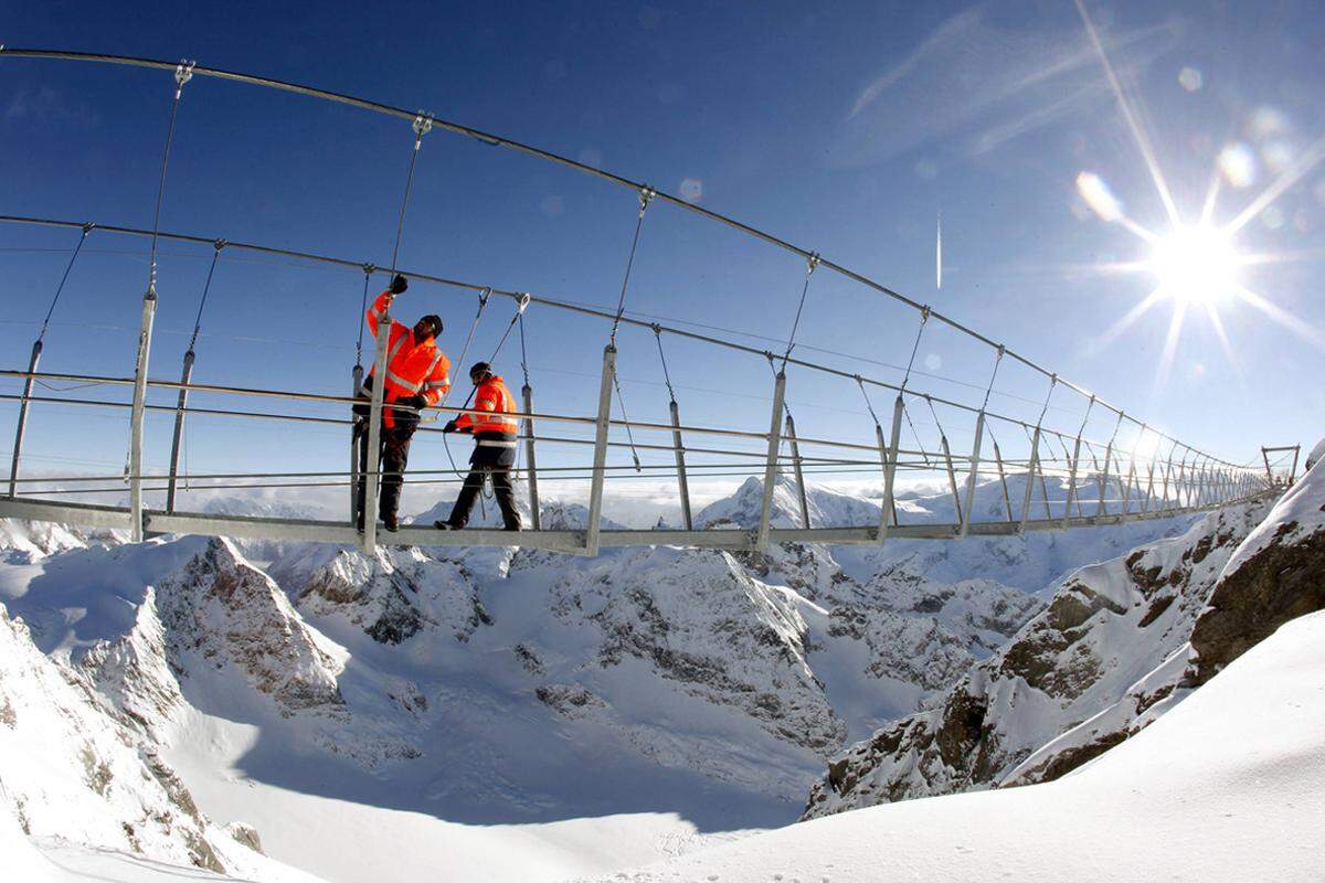 Die Titlis Bergbahnen haben rund 1,3 Millionen Franken in den "Cliff Walk" investiert.