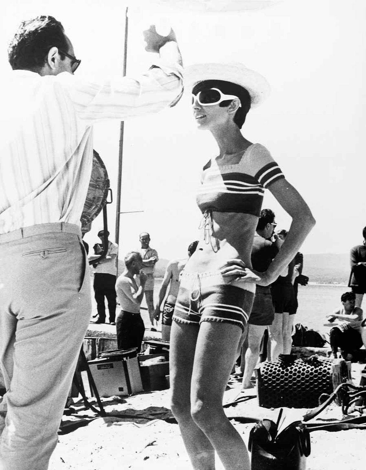 Einen gestreiften Zweiteiler trug Audrey Hepburn 1967 im Film "Two for the Road".