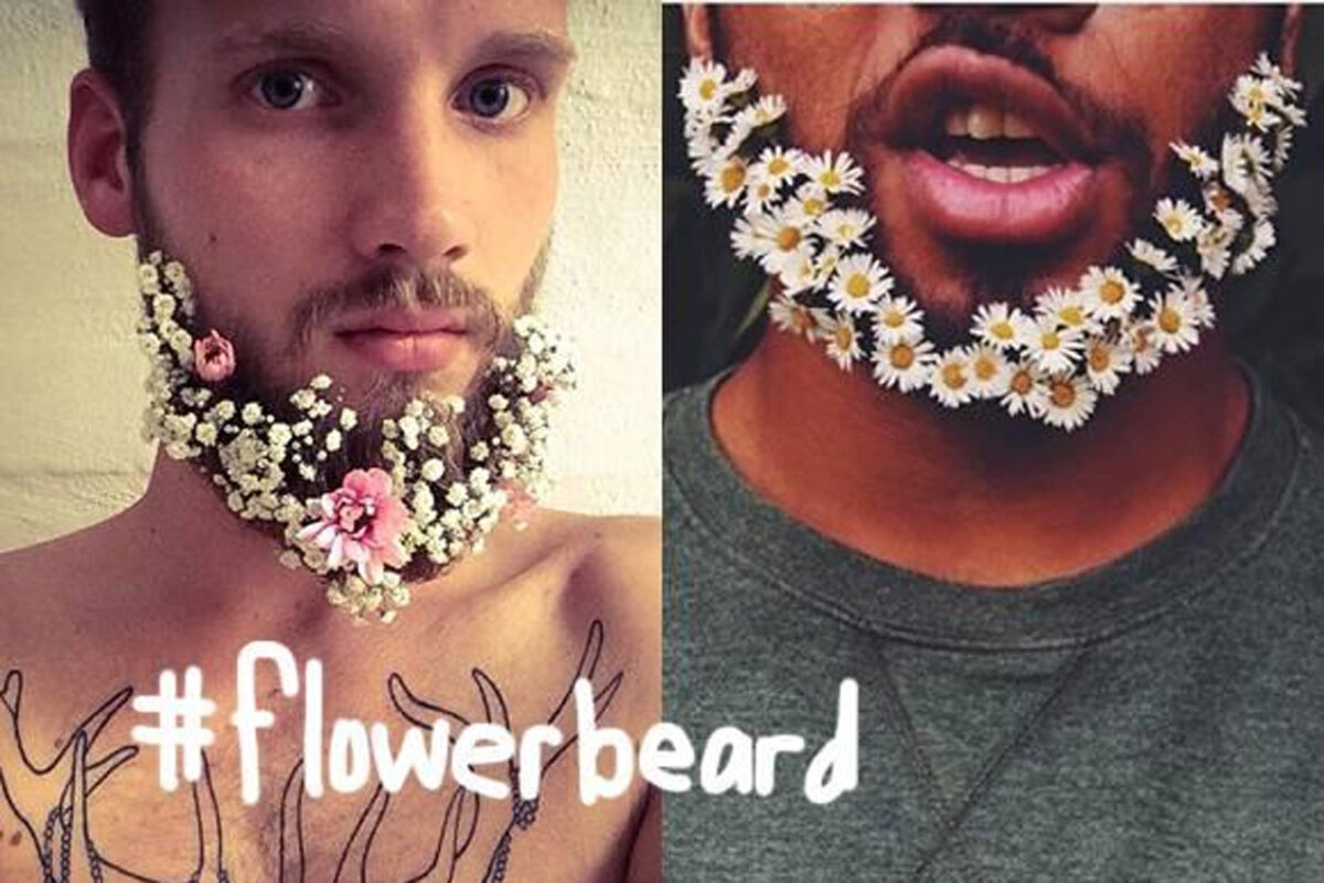 Es ist eine ungewöhnliche Paarung: Borstiges Barthaar trifft dieser Tage häufig auf wucherndes Blattwerk oder zarte Blüten. Text von Anna-Maria Wallner