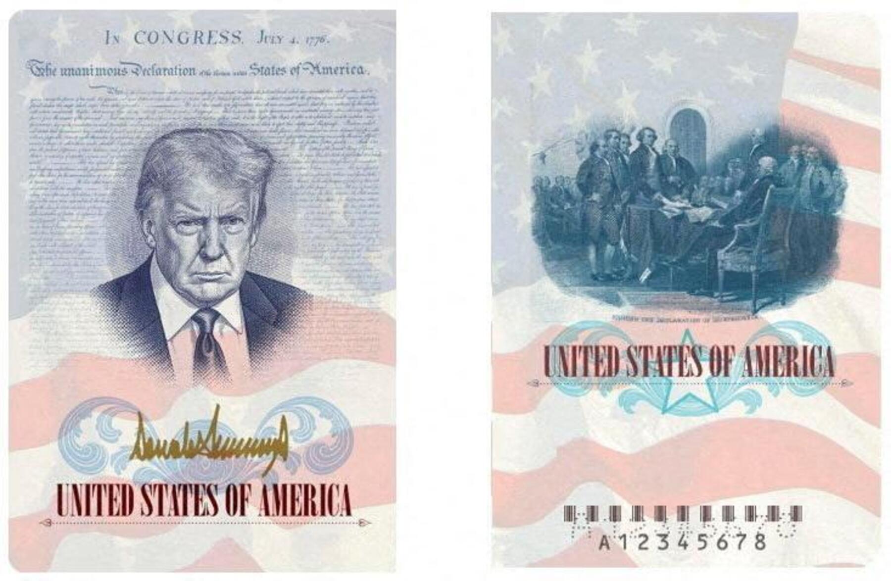 „Benehmt euch!“: Trump verewigt sich selbst auf neuem US-Reisepass 