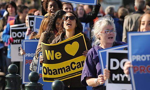 Proteste für eine Gesundheitsversicherung in den USA