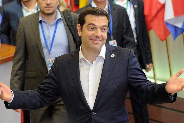 Ist mit dem "Agreekment" Griechenland tatsächlich gerettet? Premier Tsipras hat jedenfalls sein Lächeln wiedergefunden.