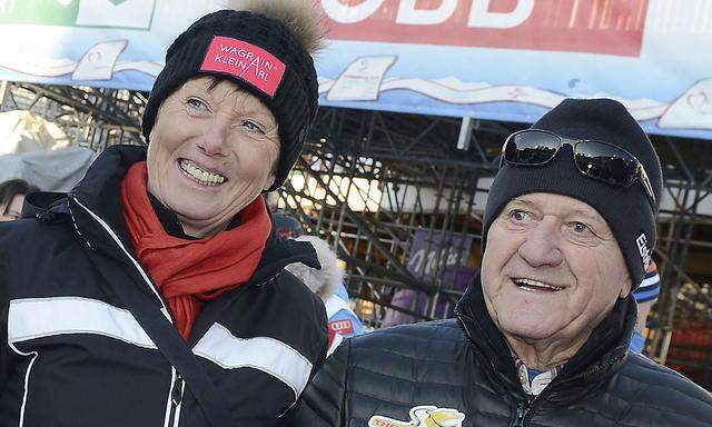 Ex-Trainer Kahr mit der oftmaligen Weltcup-Siegerin Annemarie Moser-Pröll