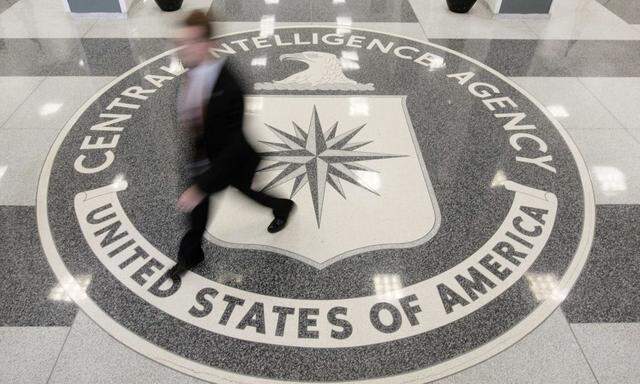 File photo shows the lobby of the CIA Headquarters Building in McLean, Virginia