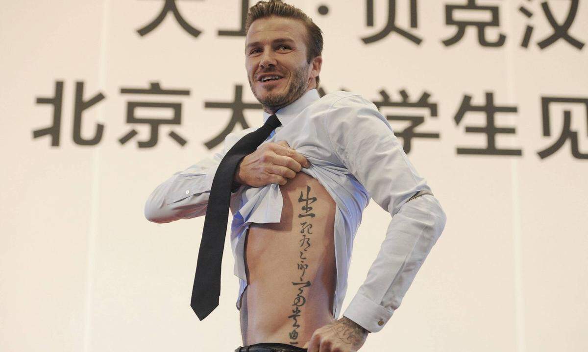 Salonfähig wurden Tattoos unter David Beckham