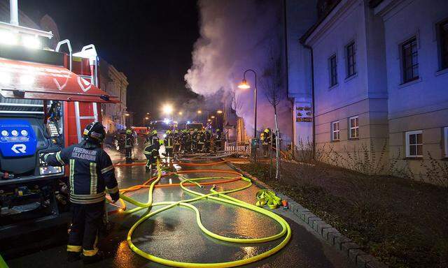Archivbild: Feuerwehreinsatz in Hollabrunn im März 2016