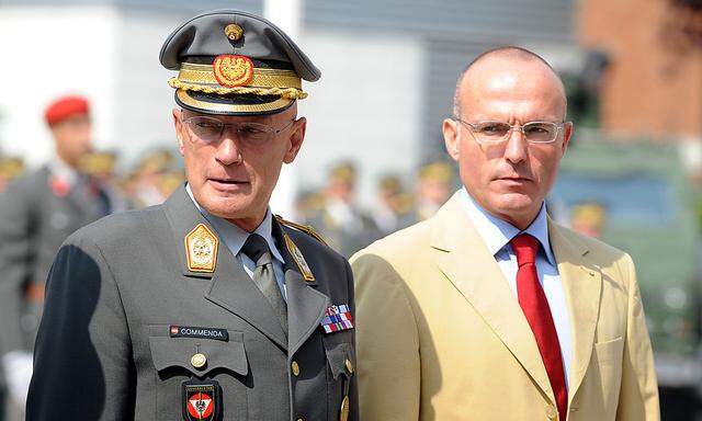 Generalstabschef Othmar Commenda und Verteidigungsminister Gerald Klug