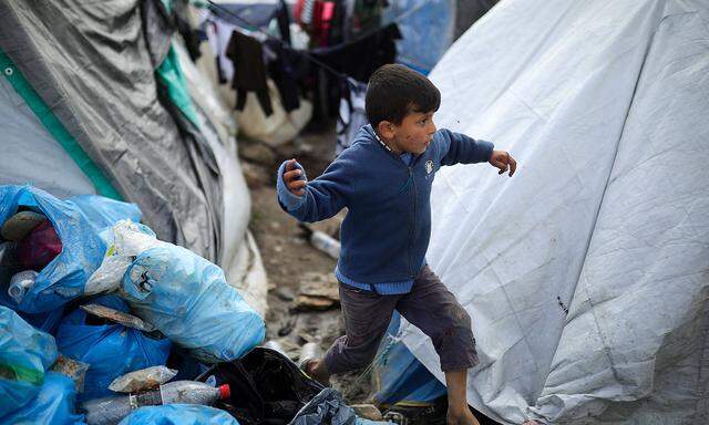 Moria refugee camp - Mitilyne, Greece 07.03.2020., Mitilyne, Greece - Moria refugee camp on the island of Lesbos was ori