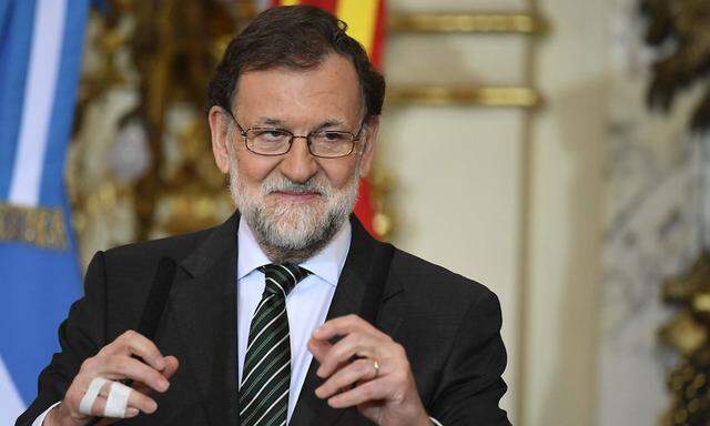  Rajoy am Dienstag bei seinem Besuch in Buenos Aires.