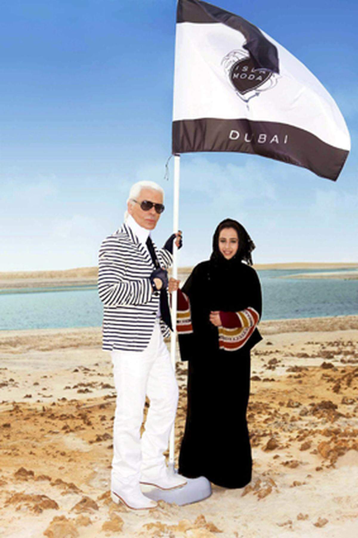Mode ist nicht alles, nebenbei entwirft er auch Interieur. In Dubai gestaltet Karl Lagerfeld zur Zeit 80 Luxusvillen.