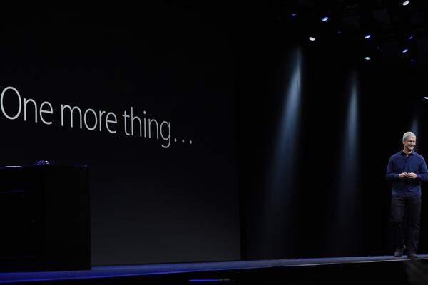Mit dem typischen "One more thing" wurde die Präsentation eingeleitet. Knapp drei Wochen später wird der neue Dienst via Update (iOS 8.4) weltweit ausgerollt.