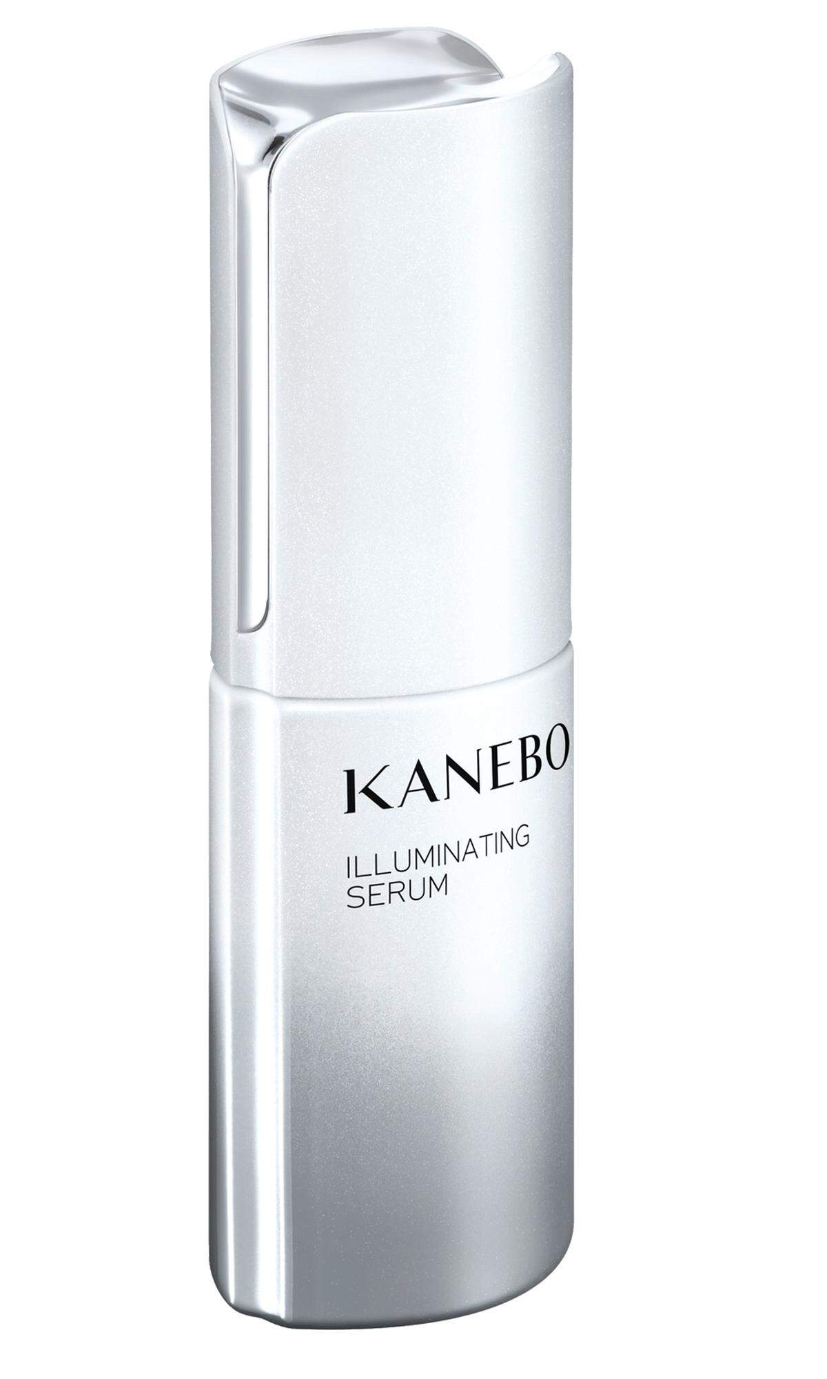 Hautpflege „Illuminating Serum" von Kanebo, verfeinert das Hautbild mit der Dreifachwirkung des Balance Clear Complex, 50 ml um 137 Euro, im Fachhandel erhältlich.