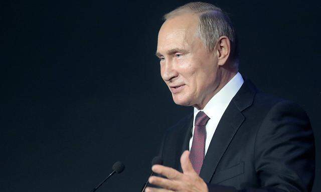 Russia's President Putin attends the International Cybersecurity Congress in Moscow